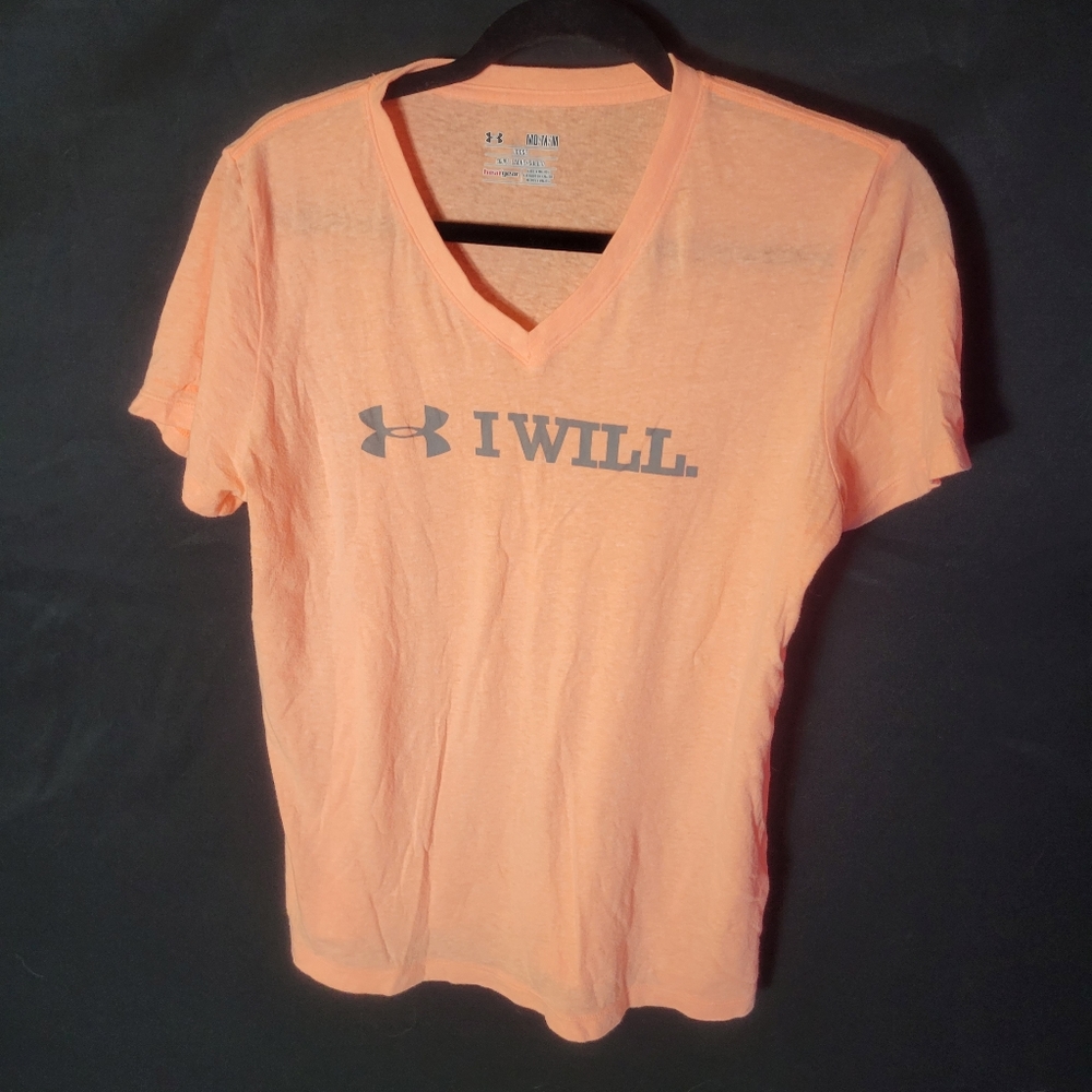 Under Armour, Medium, Heat Gear, Orange